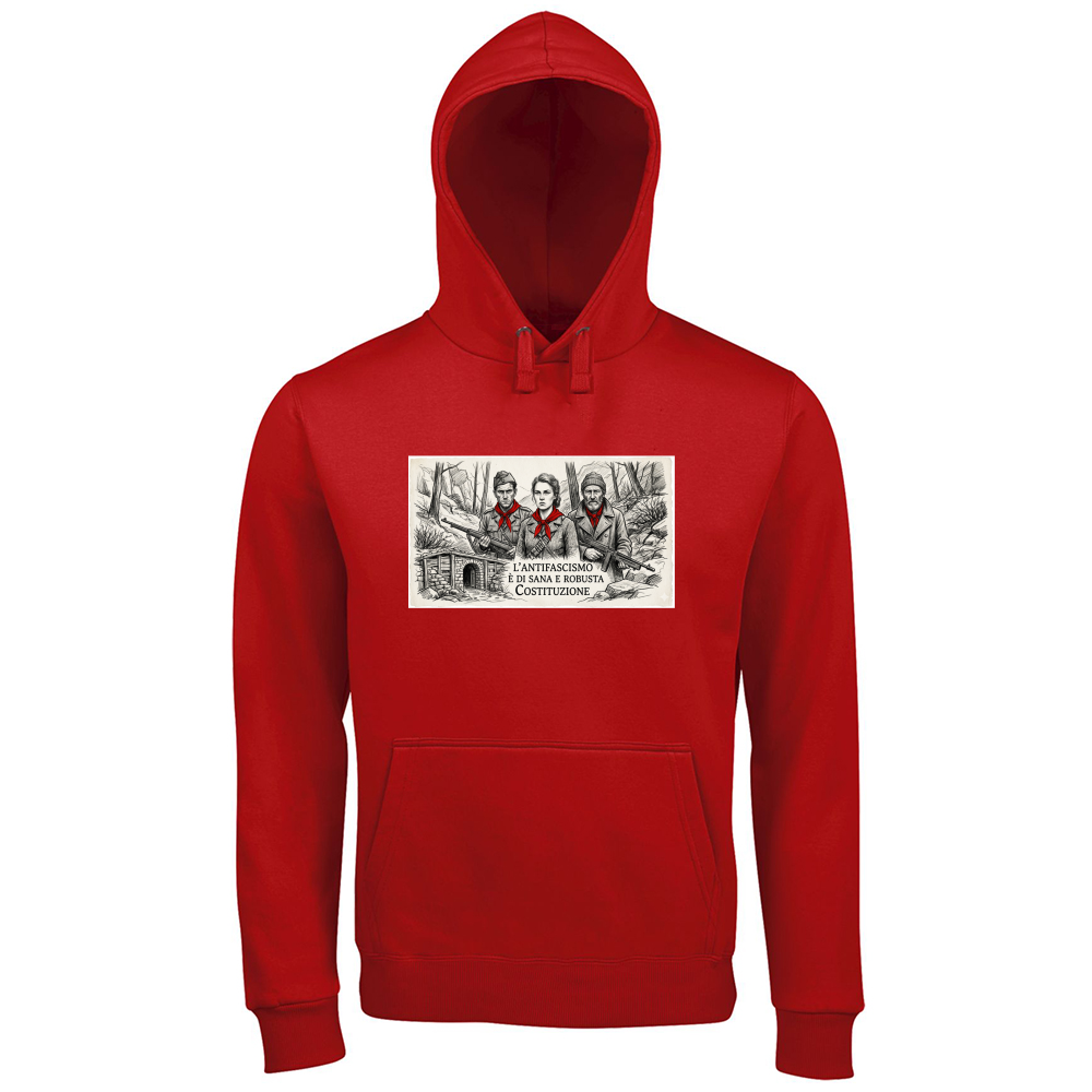 Hoodie Premium Men linea antifa