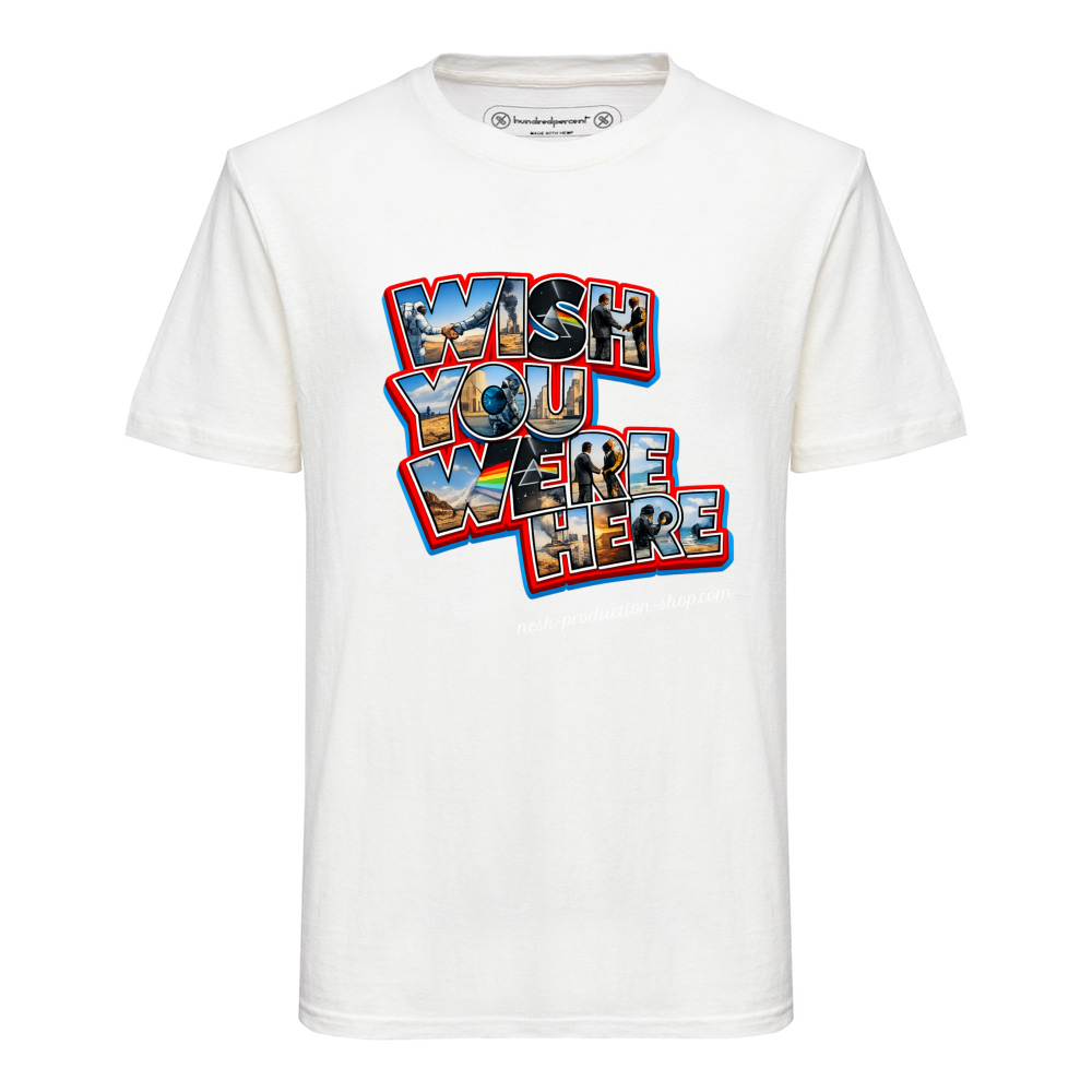 T-Shirt Unisex Canapa linea wish you were here