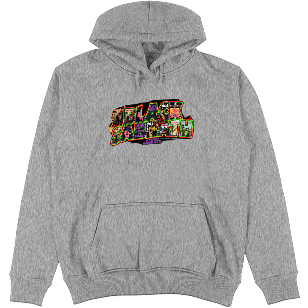 Felpa Unisex con Cappuccio linea Black Sabbath A