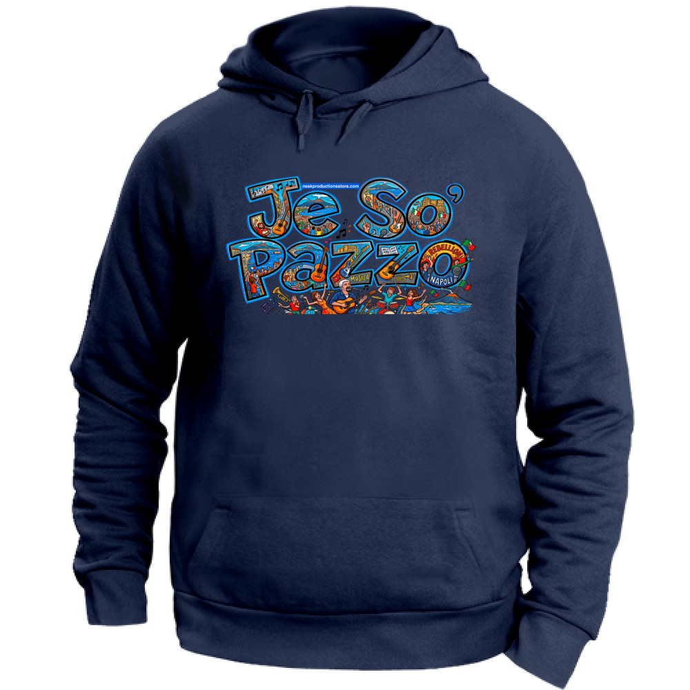 Felpa con Cappuccio Unisex Large linea je so pazzo A