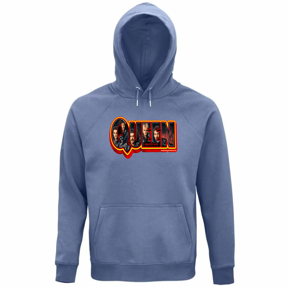 Felpa Organica Unisex Cappuccio Linea Queen  A
