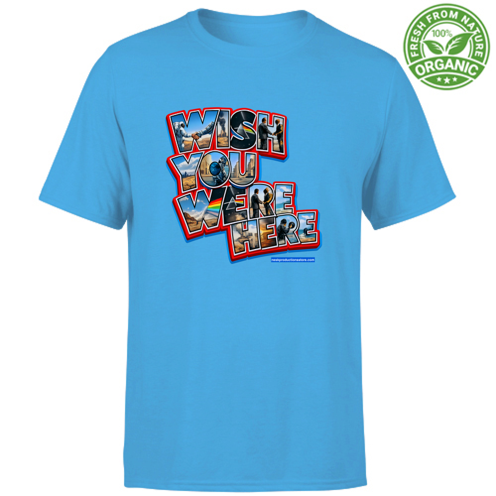 T-Shirt Unisex Organic linea wish you were here A