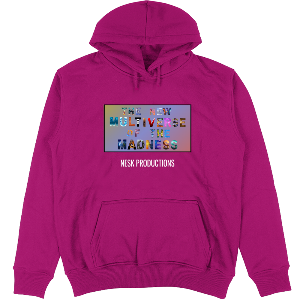 Felpa Unisex con Cappuccio T-Shirt del Multiverso con Sfondo a Colori