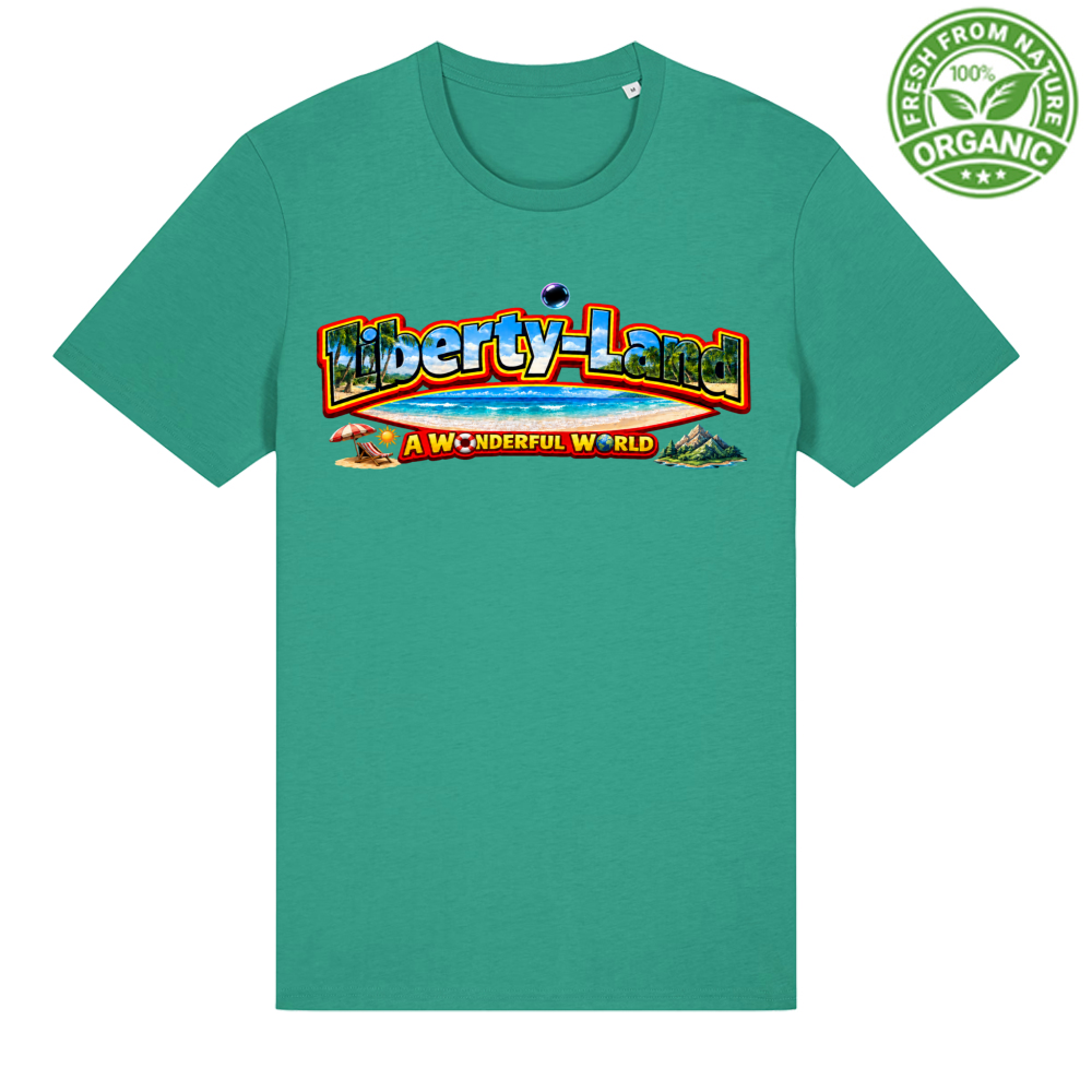 T-Shirt Unisex Organica Maglietta Verso un Mondo Migliore e Oltre