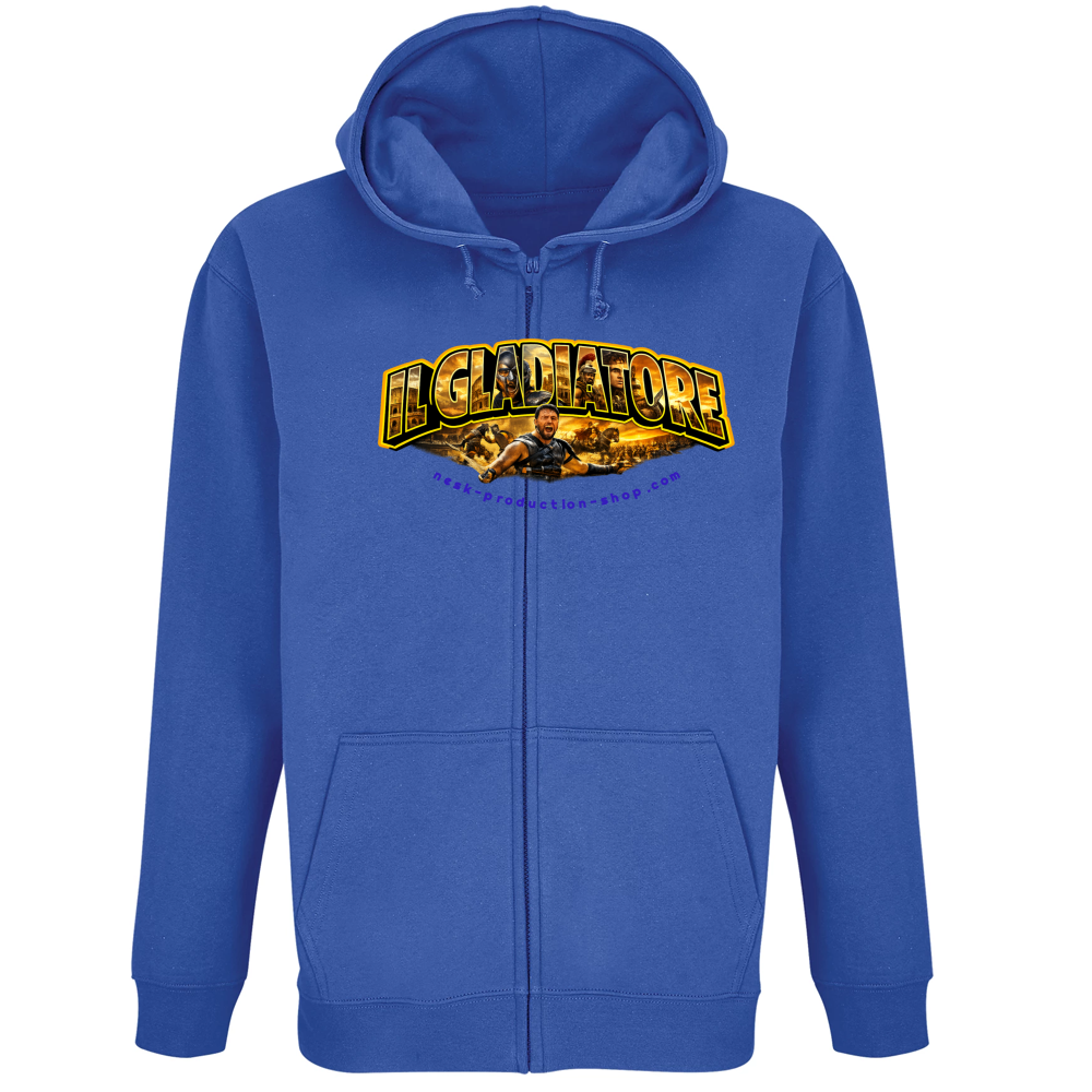 Felpa Premium Cappuccio Zip linea gladiatore