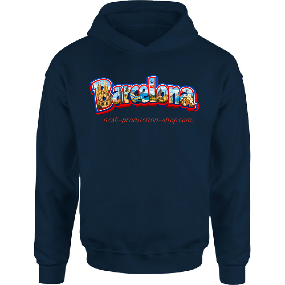 Felpa Bambino con Cappuccio linea Barcellona