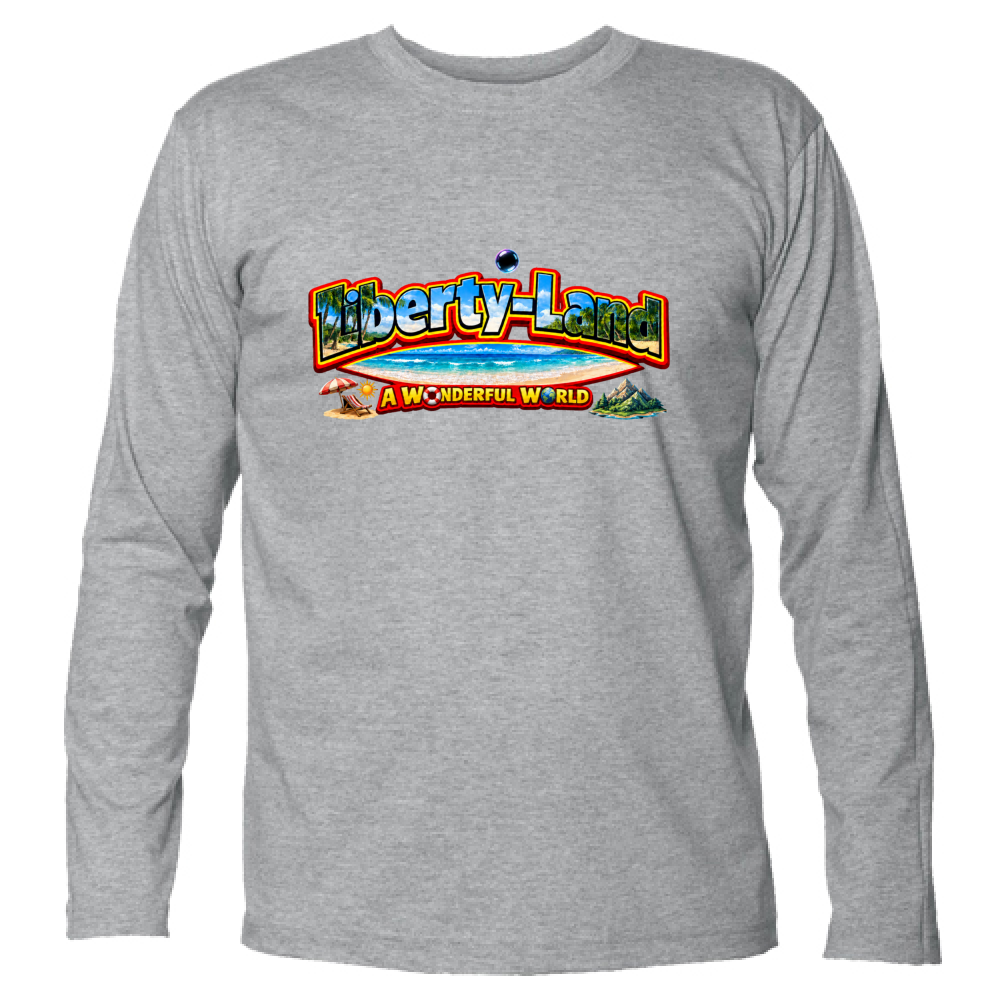 T-Shirt Unisex Manica Lunga Maglietta Verso un Mondo Migliore e Oltre