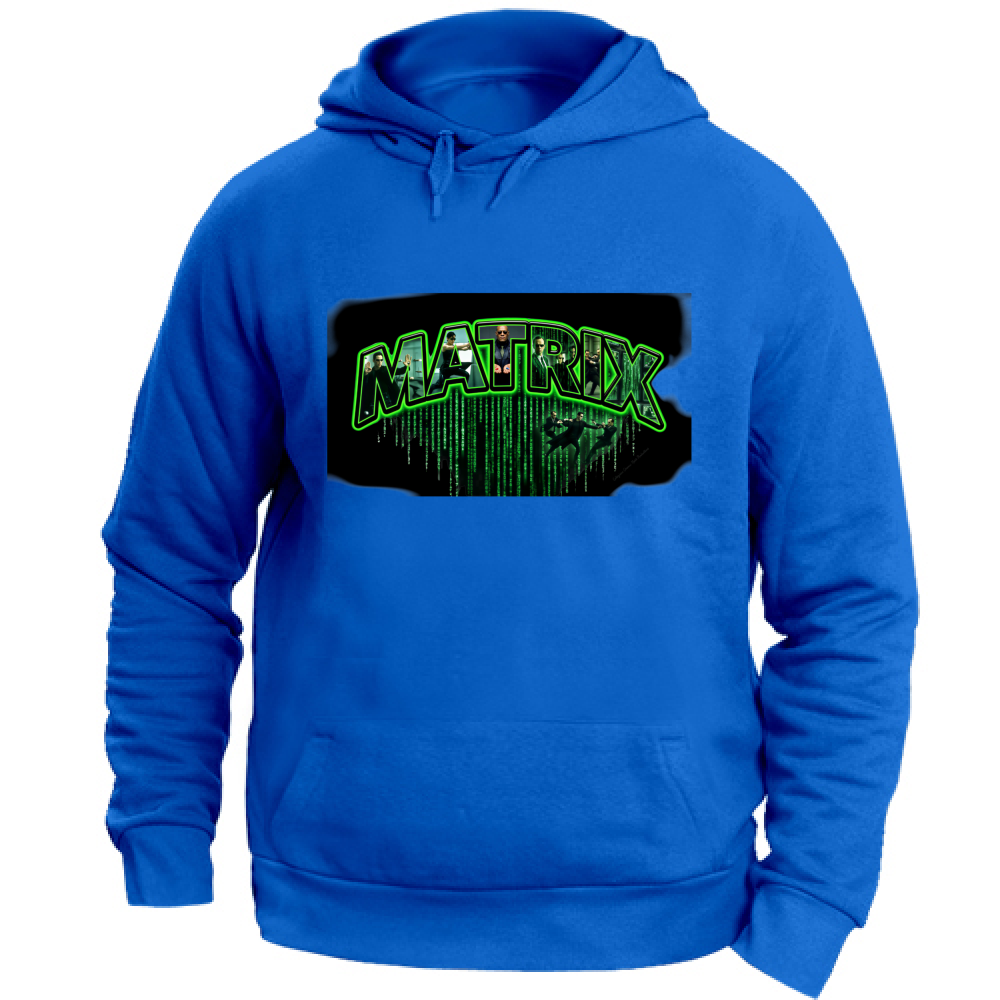 Felpa con Cappuccio Unisex Large linea matrix A