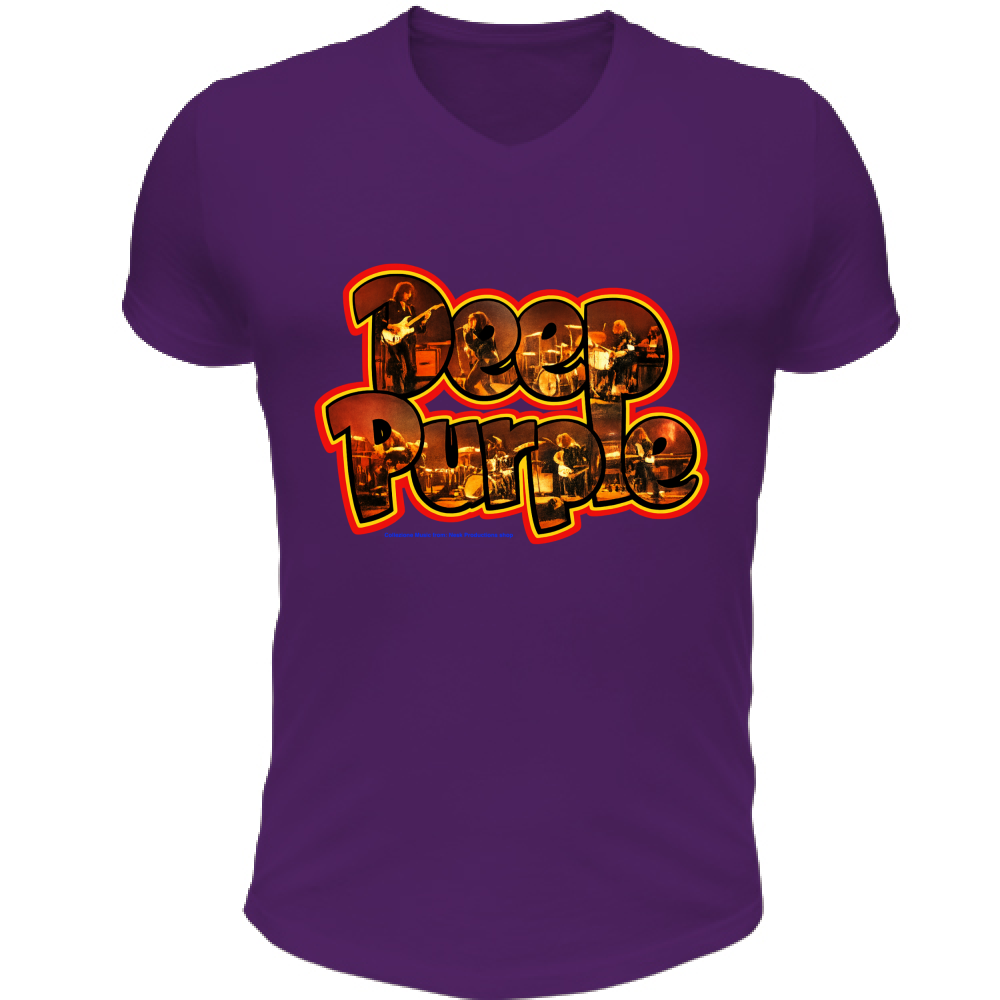 T-Shirt Unisex Scollo V linea Deep Purple