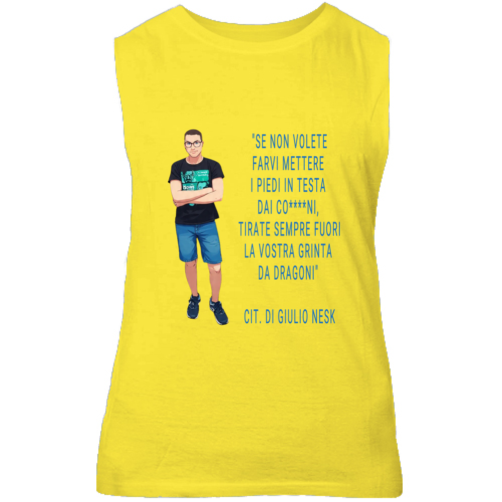 Canotta Unisex T-Shirt con una Frase Motivazionale