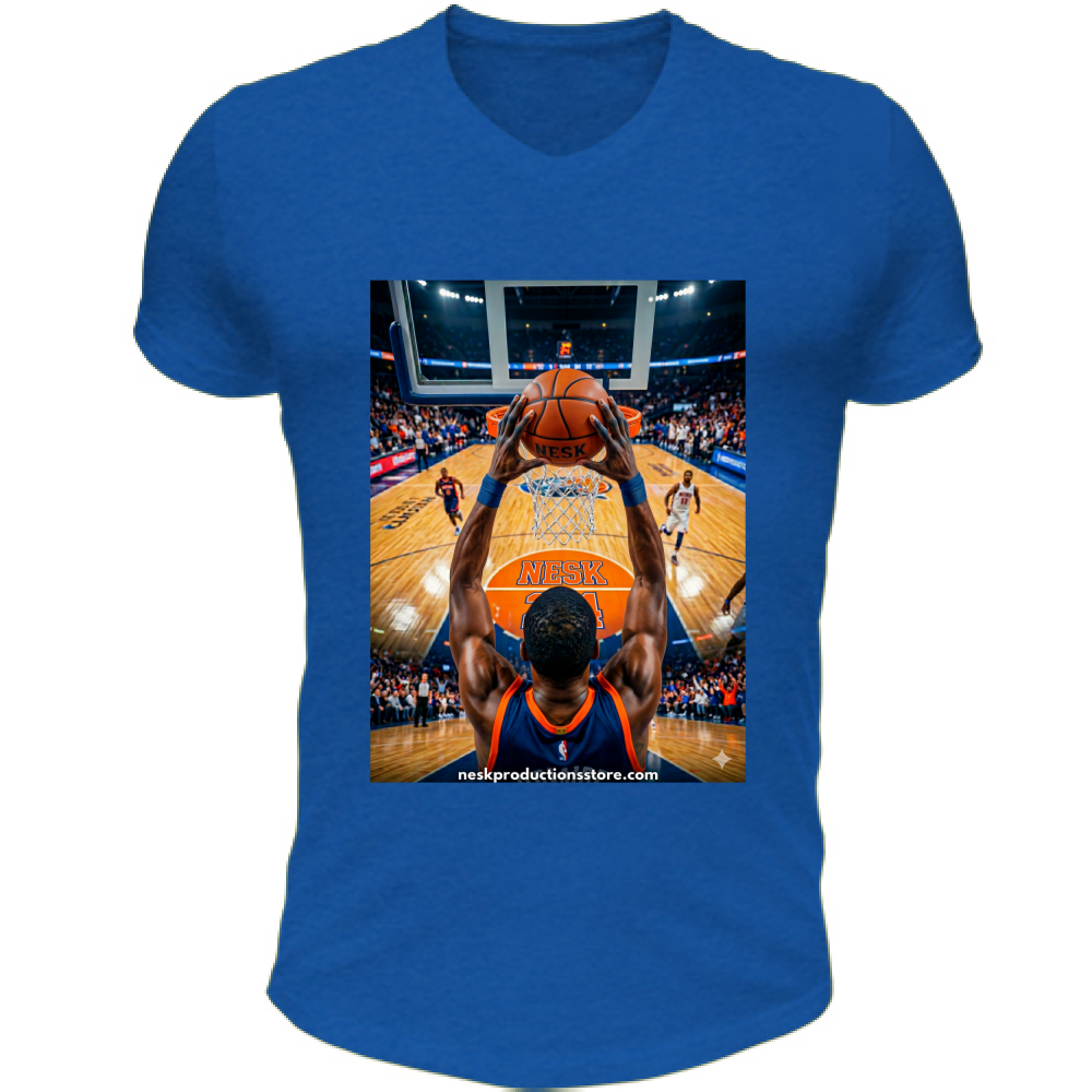 T-Shirt Unisex Scollo V linea basket