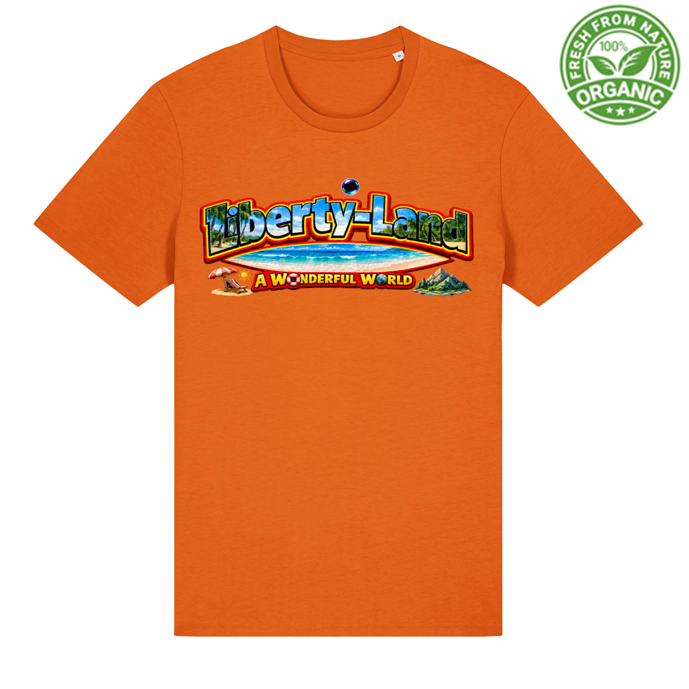 T-Shirt Unisex Organica Maglietta Verso un Mondo Migliore e Oltre