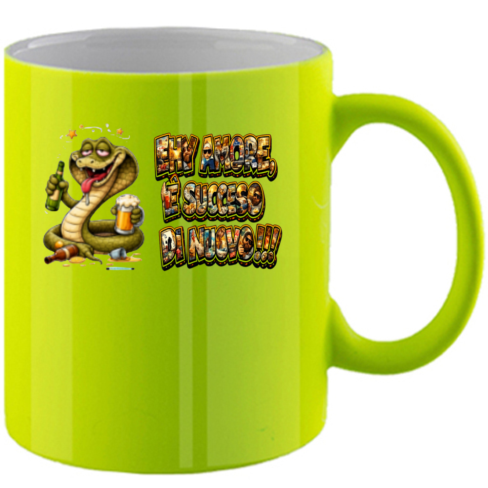 Tazza Fluo Maglietta Scusatemi ma è Successo di Nuovo