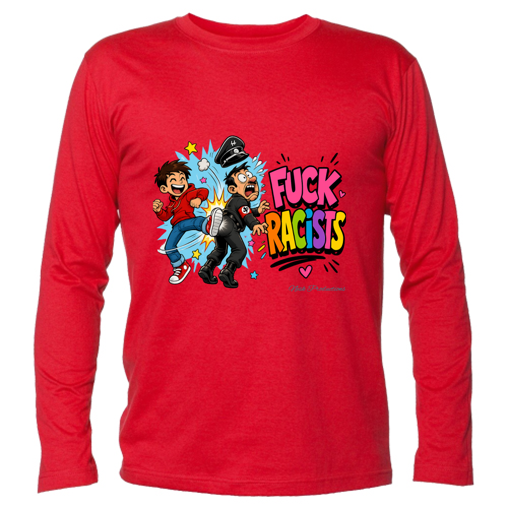 T-Shirt Unisex Manica Lunga linea fuckracists