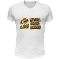 T-Shirt Unisex Scollo V Maglietta Scusatemi ma è Successo di Nuovo