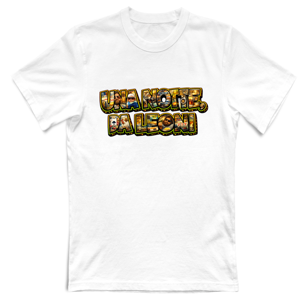 T-Shirt Unisex Maglietta una Notte da Leoni