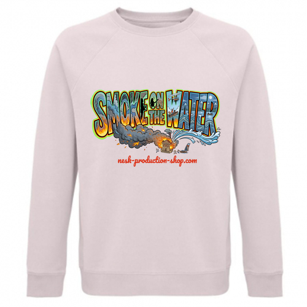Felpa Unisex Organica linea smoke on the water