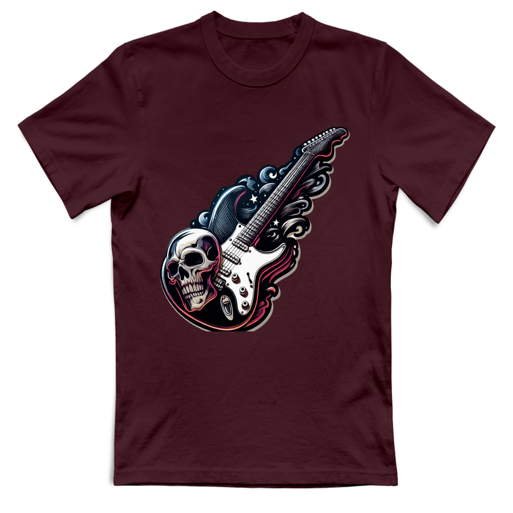 T-Shirt Unisex linea chitarra rock