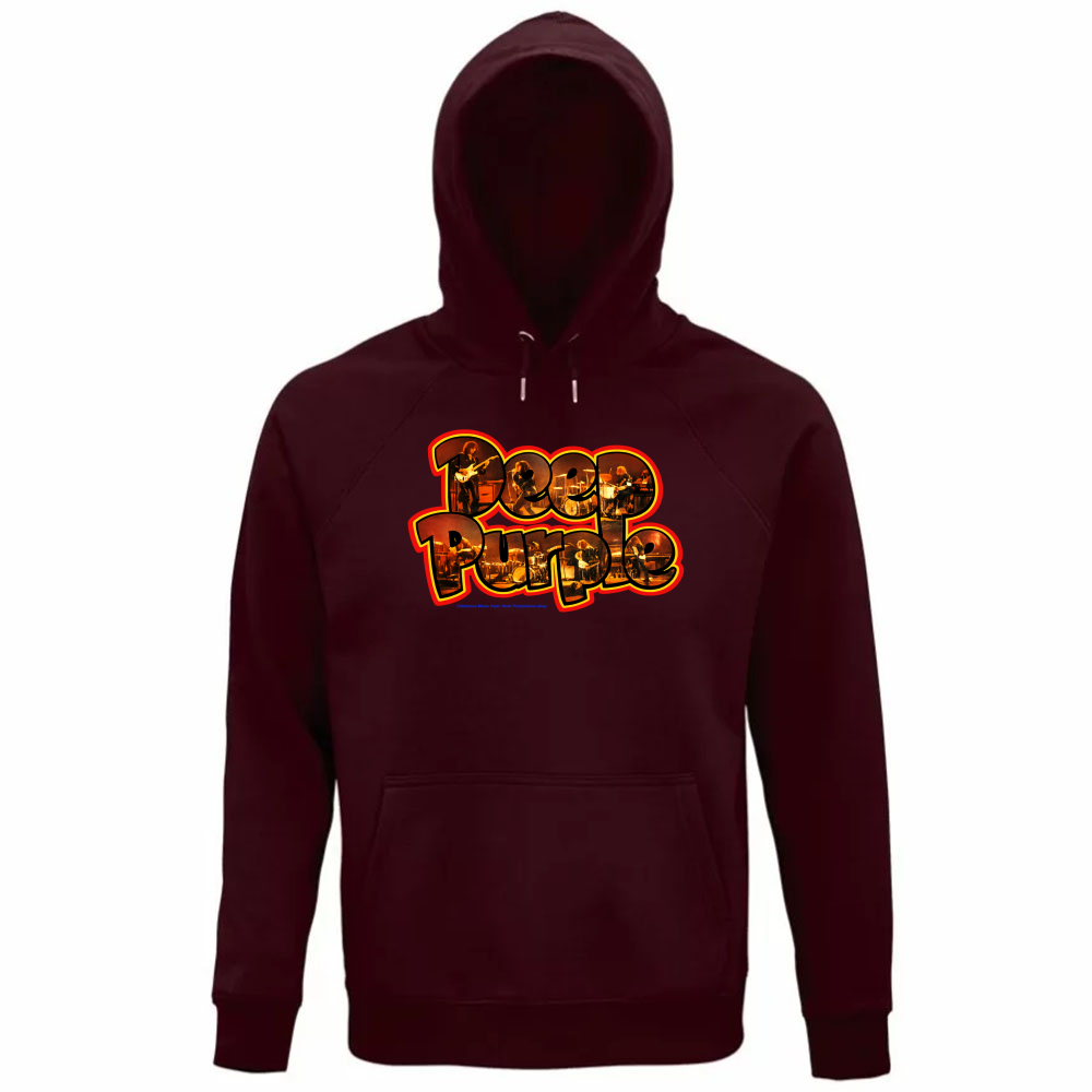 Felpa Organica Unisex Cappuccio linea Deep Purple