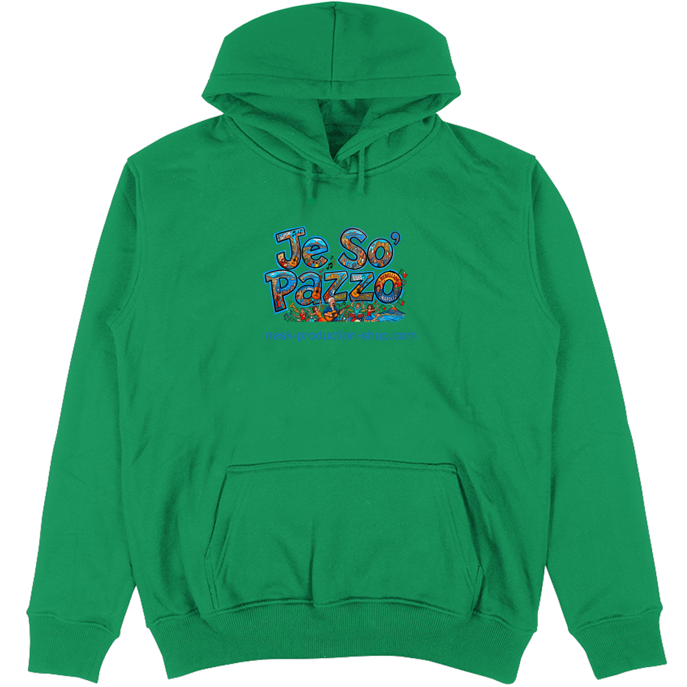 Felpa Unisex con Cappuccio linea je so pazzo