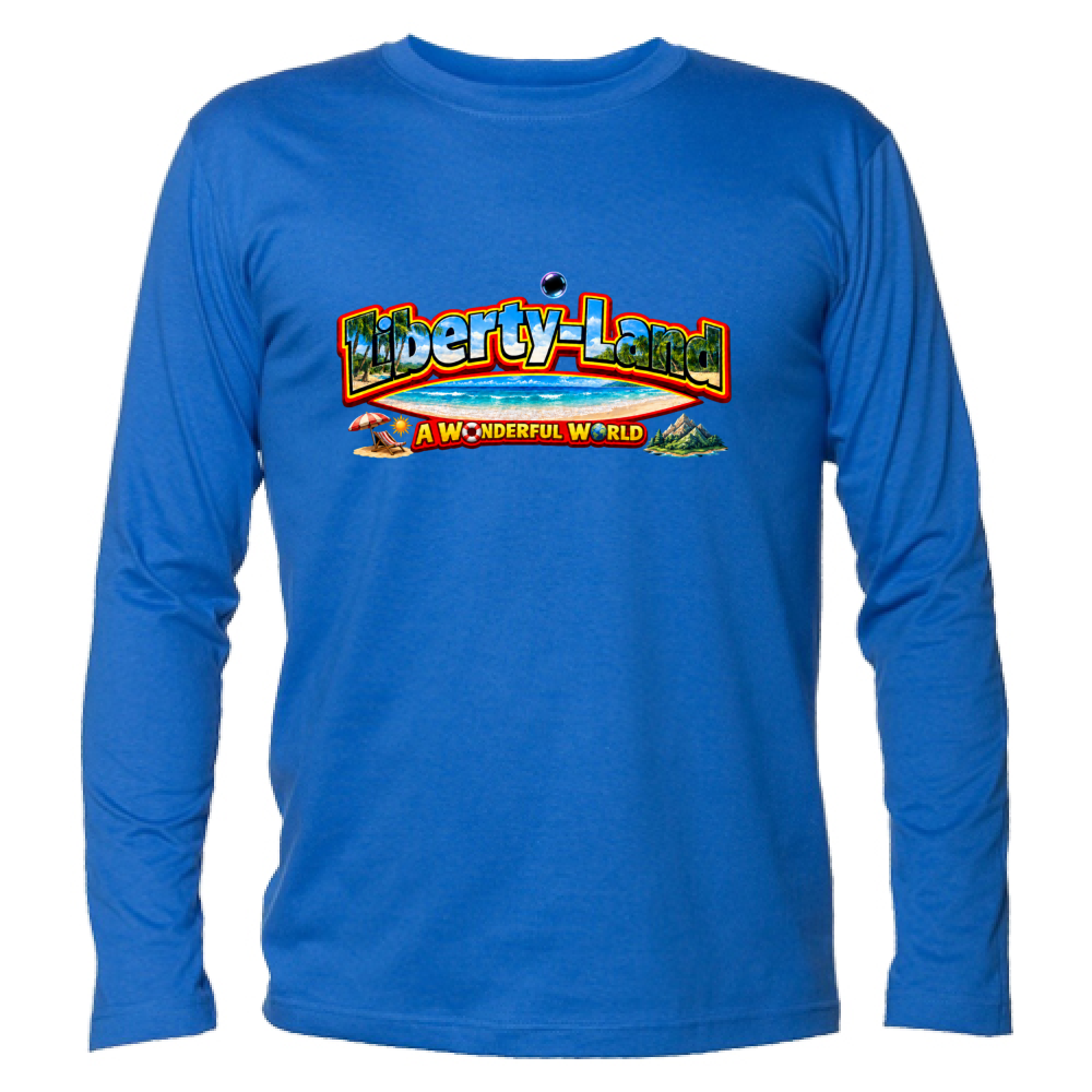 T-Shirt Unisex Manica Lunga Maglietta Verso un Mondo Migliore e Oltre