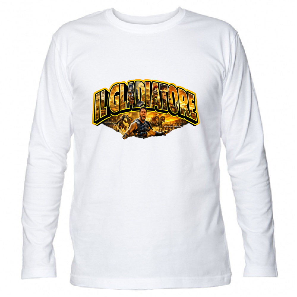 t-shirt-unisex-manica-lunga-linea-il-gladiatore-a – Nesk Productions