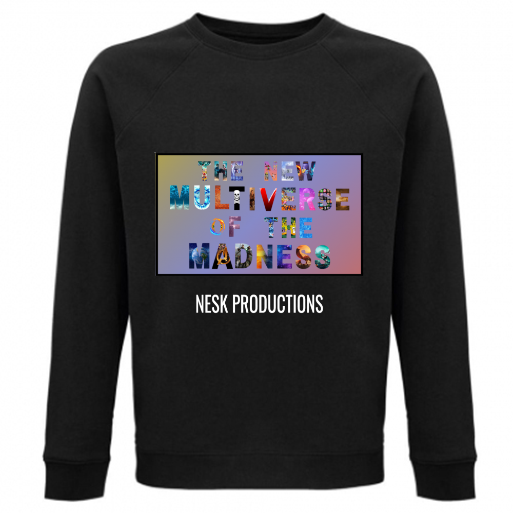 Felpa Unisex Organica T-Shirt del Multiverso con Sfondo a Colori