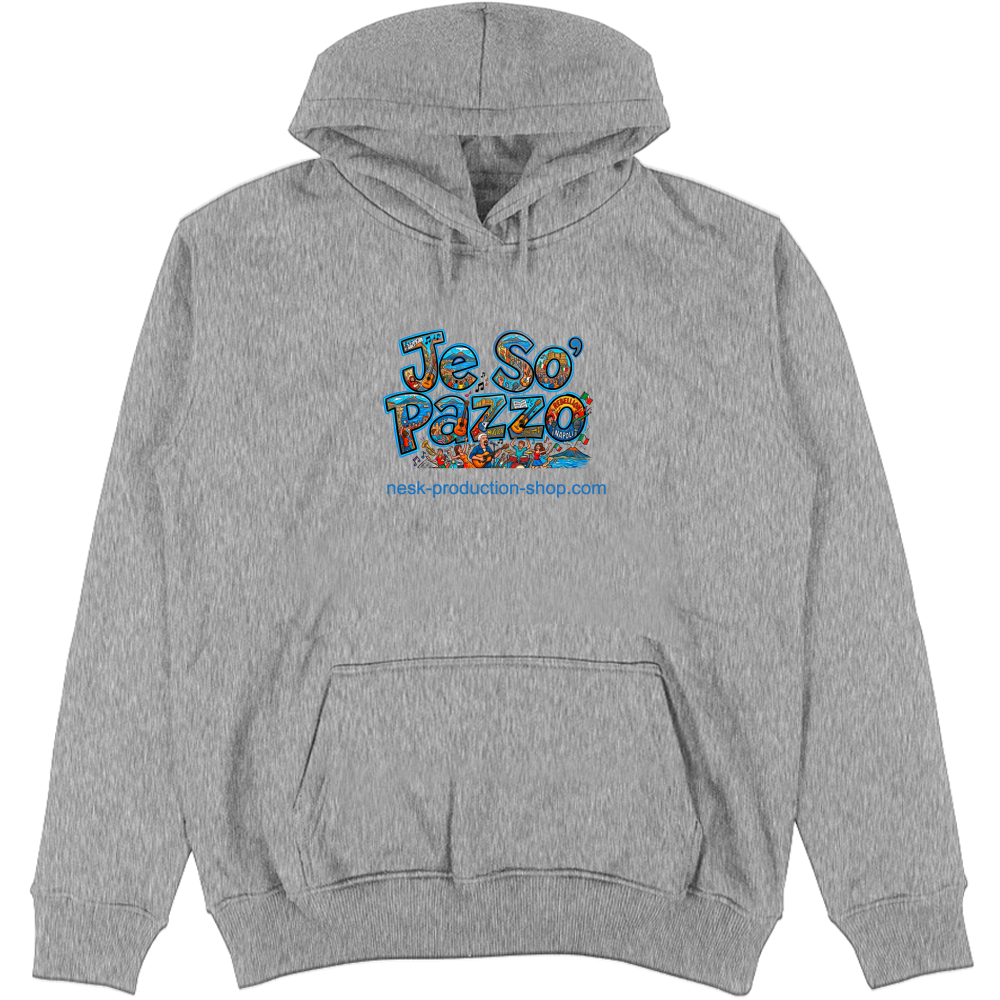 Felpa Unisex con Cappuccio linea je so pazzo