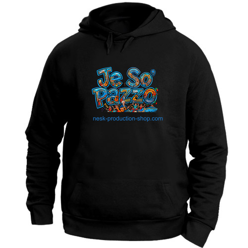 Felpa con Cappuccio Unisex Large linea je so pazzo