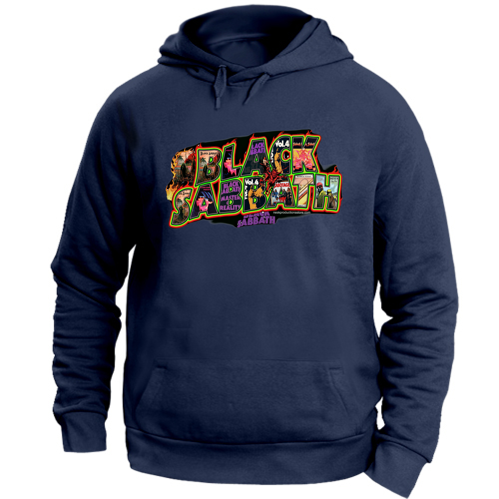 Felpa con Cappuccio Unisex Large linea Black Sabbath A