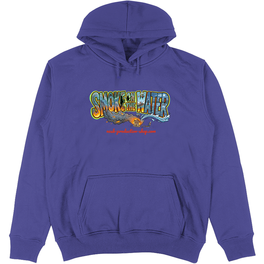 Felpa Unisex con Cappuccio linea smoke on the water