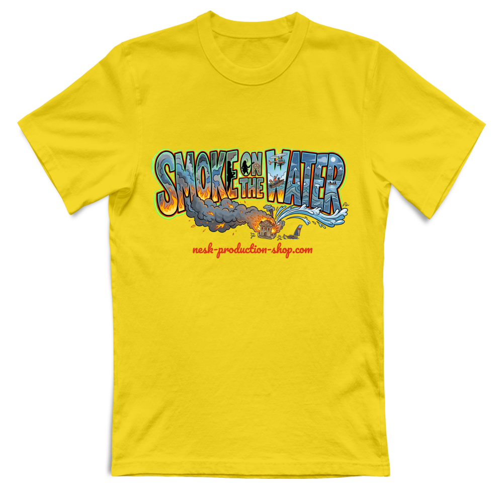 T-Shirt Unisex linea smoke on the water