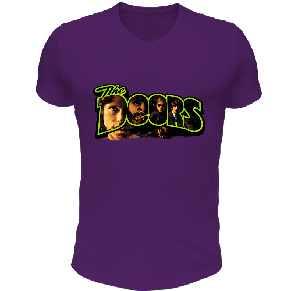 T-Shirt Unisex Scollo V linea doors
