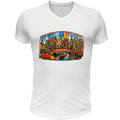 T-Shirt Unisex Scollo V linea amsterdam