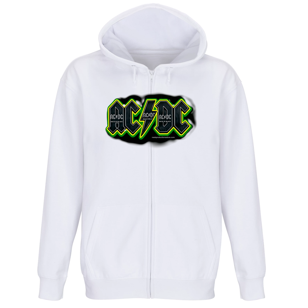 Felpa Premium Cappuccio Zip linea AC/DC   A