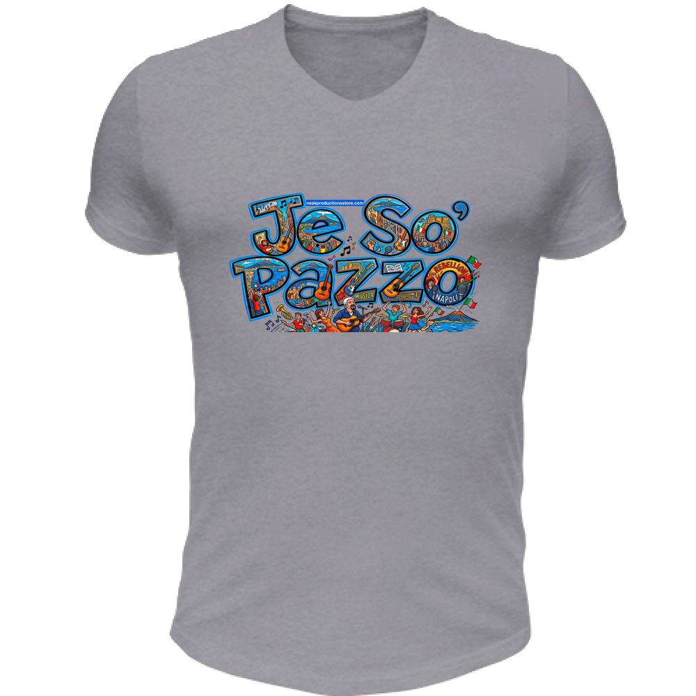T-Shirt Unisex Scollo V linea je so pazzo A