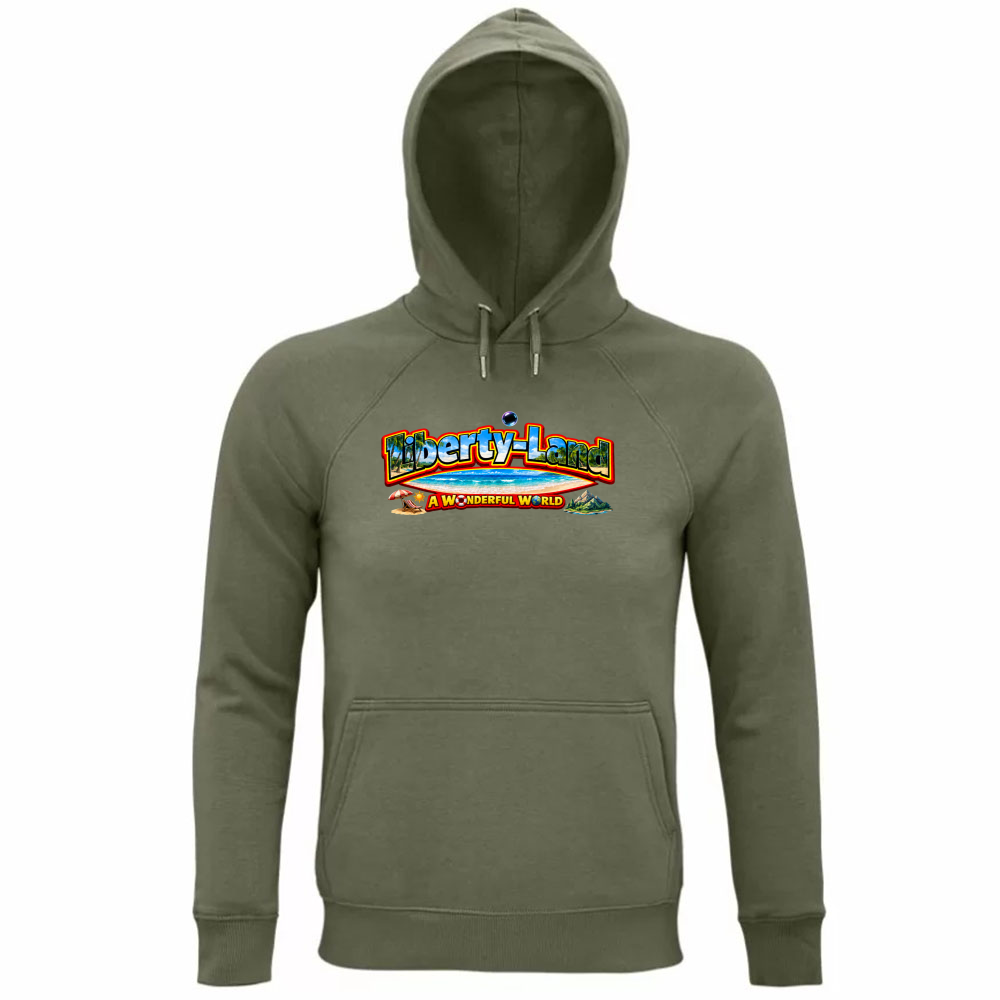 Felpa Organica Unisex Cappuccio t-Shirt Linea Estate
