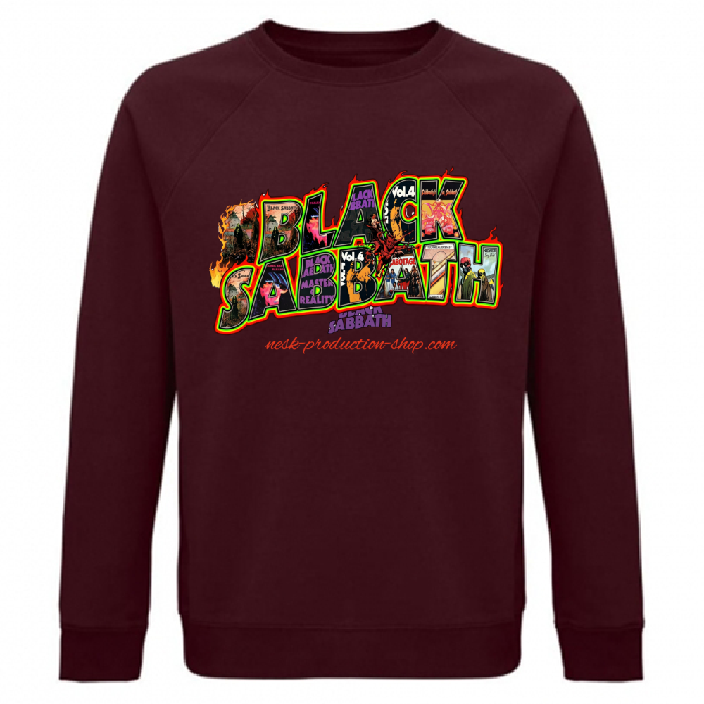 Felpa Unisex Organica linea black sabbath