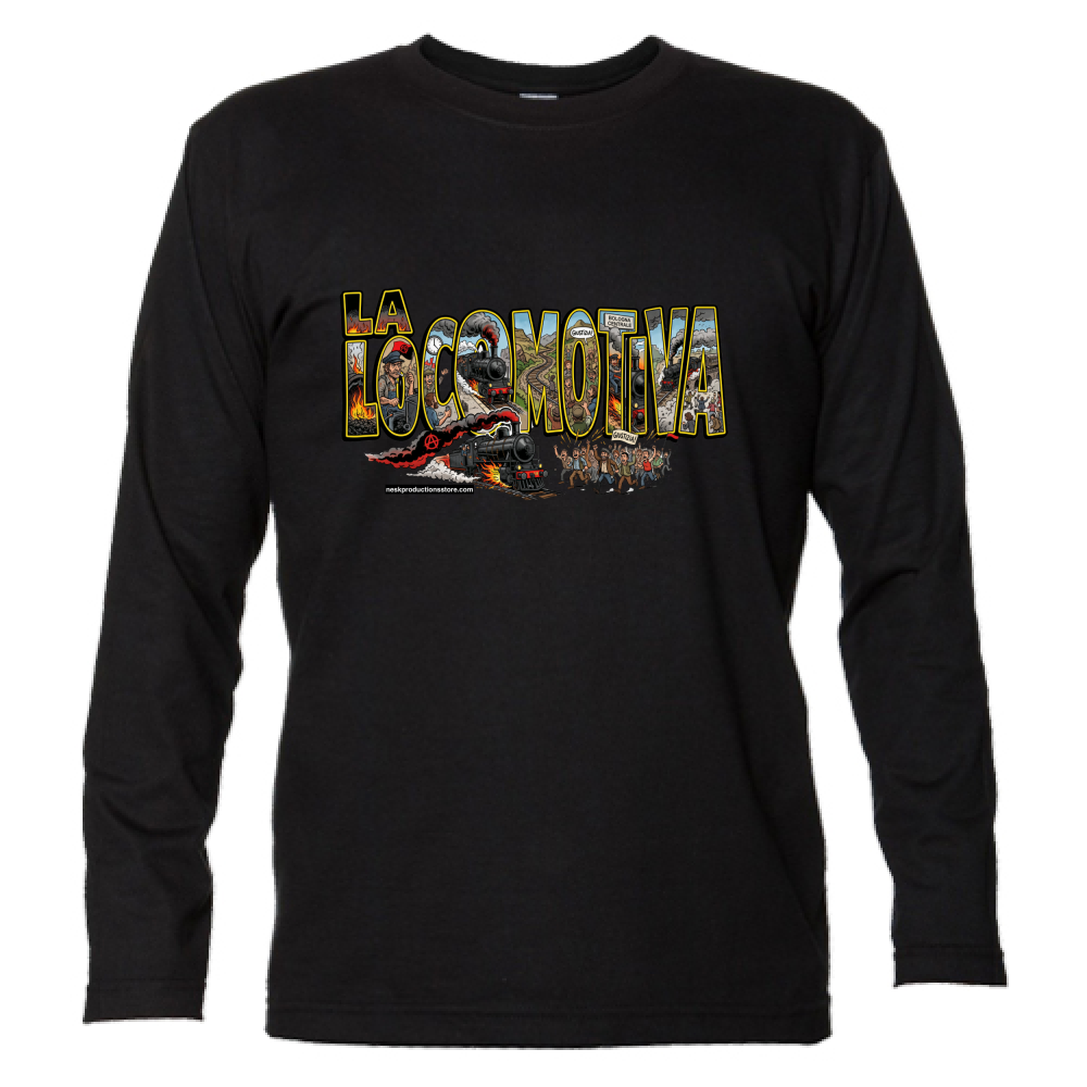 T-Shirt Unisex Manica Lunga linea la locomotiva A
