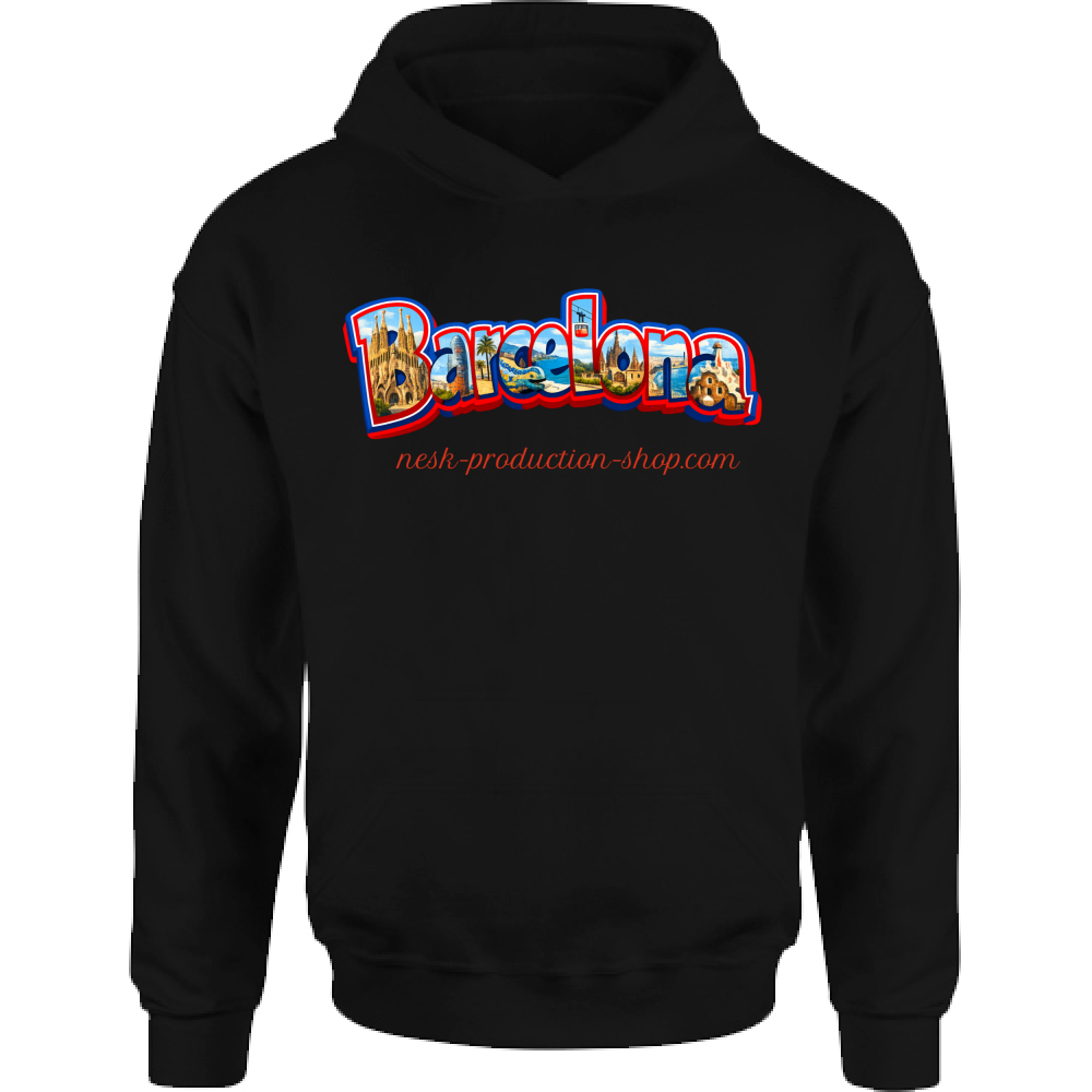 Felpa Bambino con Cappuccio linea Barcellona