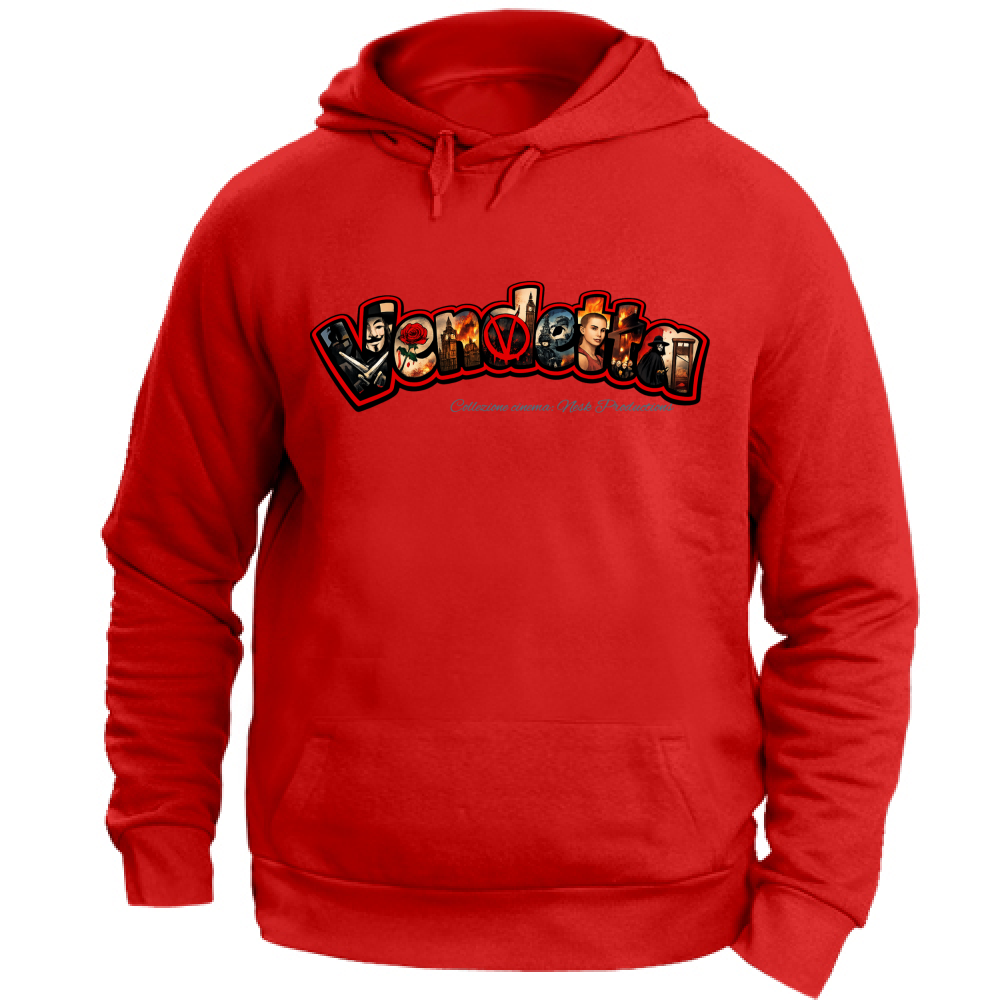 Felpa con Cappuccio Unisex Large linea vendetta