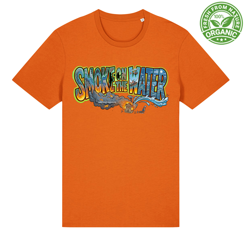 T-Shirt Unisex Organica linea smoke on the water A