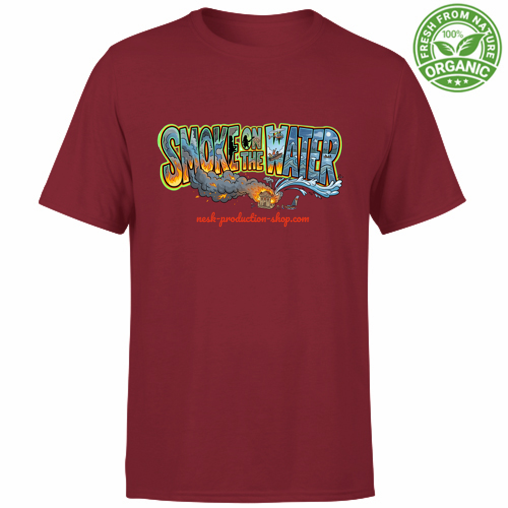 T-Shirt Unisex Organic linea smoke on the water