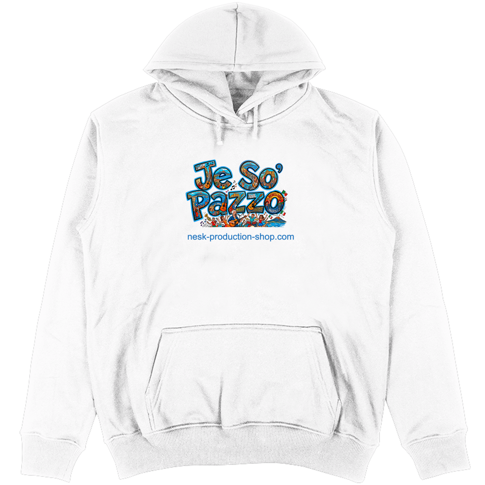 Felpa Unisex con Cappuccio linea je so pazzo