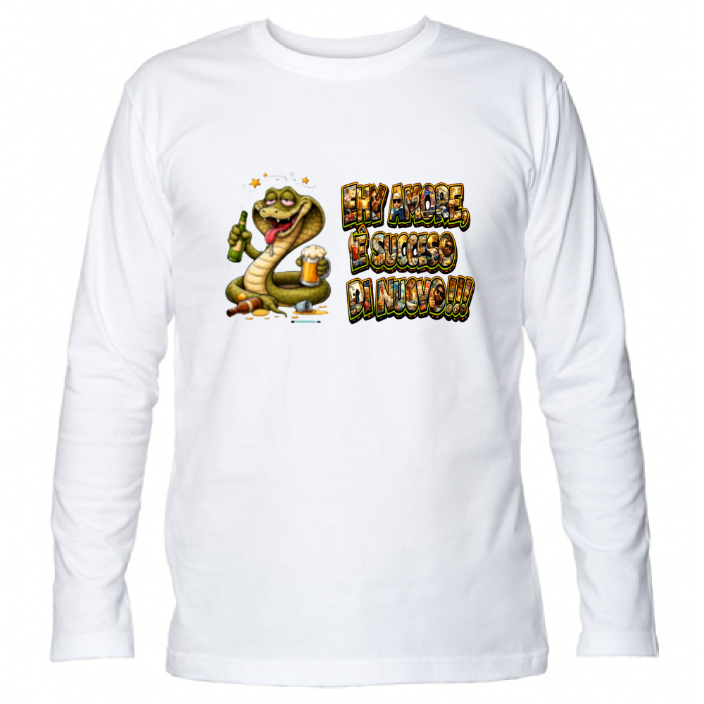 T-Shirt Unisex Manica Lunga Maglietta Scusatemi ma è Successo di Nuovo