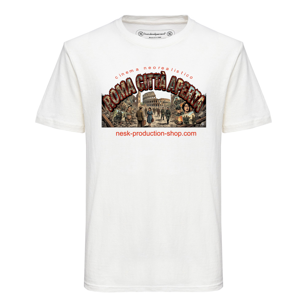 T-Shirt Unisex Canapa linea roma città aperta