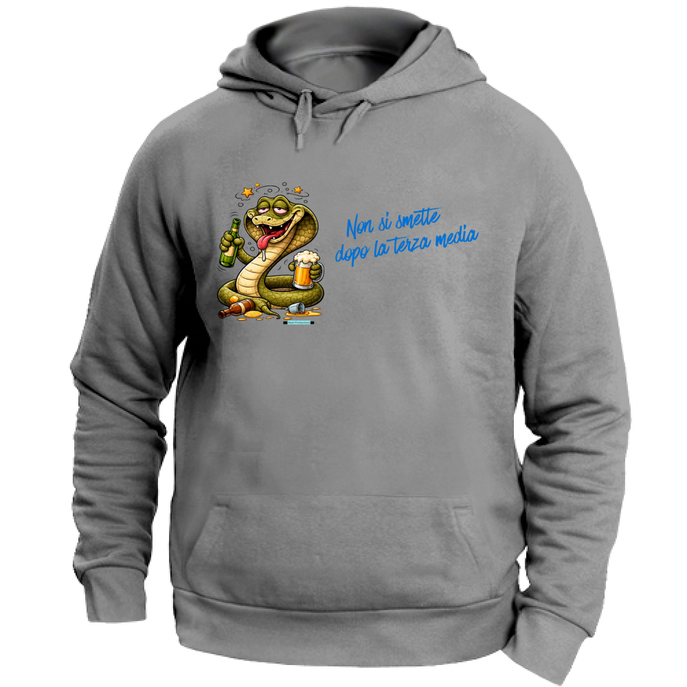 Felpa con Cappuccio Unisex Large linea terza media