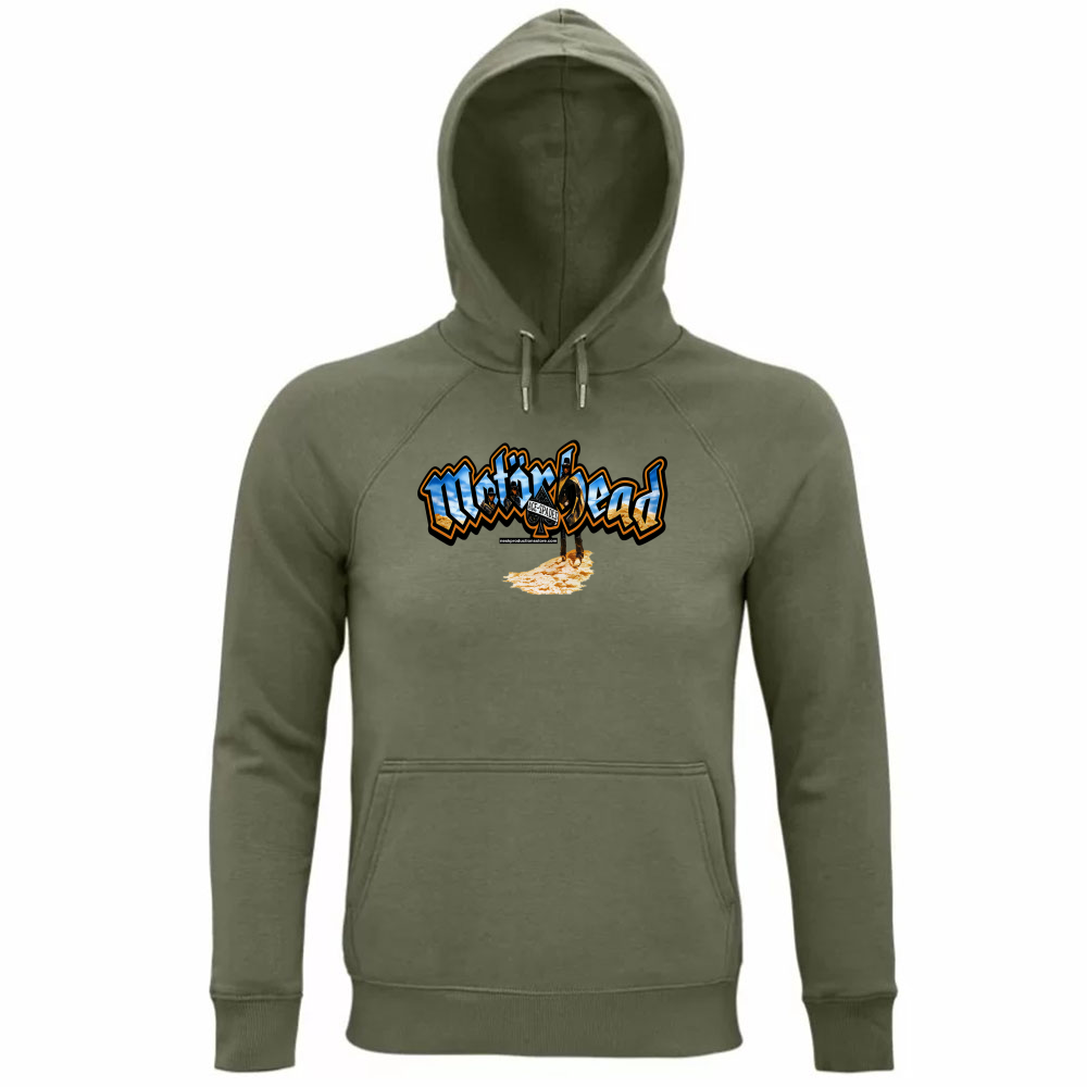 Felpa Organica Unisex Cappuccio linea Motorhead  A