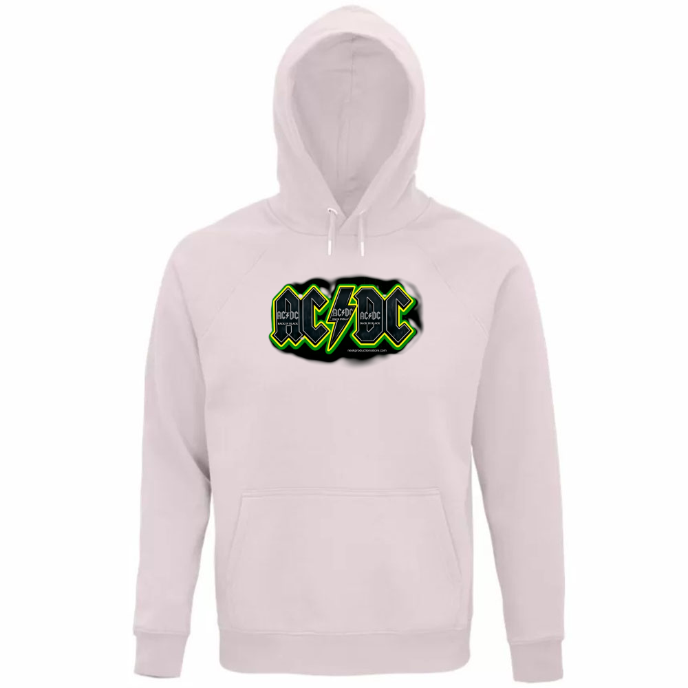 Felpa Organica Unisex Cappuccio linea AC/DC   A