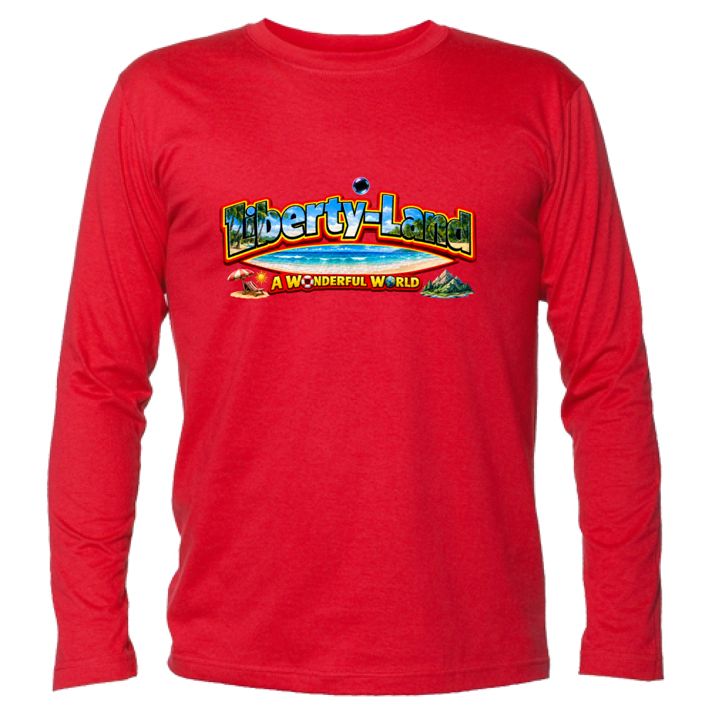 T-Shirt Unisex Manica Lunga Maglietta Verso un Mondo Migliore e Oltre